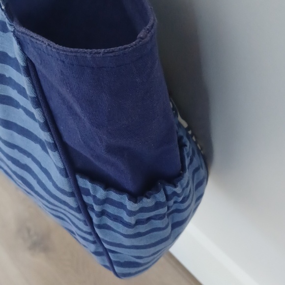 Paul Brent Canvas Beach Tote Bag / Purse With Beaded Starfish - Picture 8 of 16